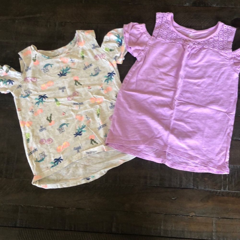 Bundle of 2 cold shoulder t-shirts